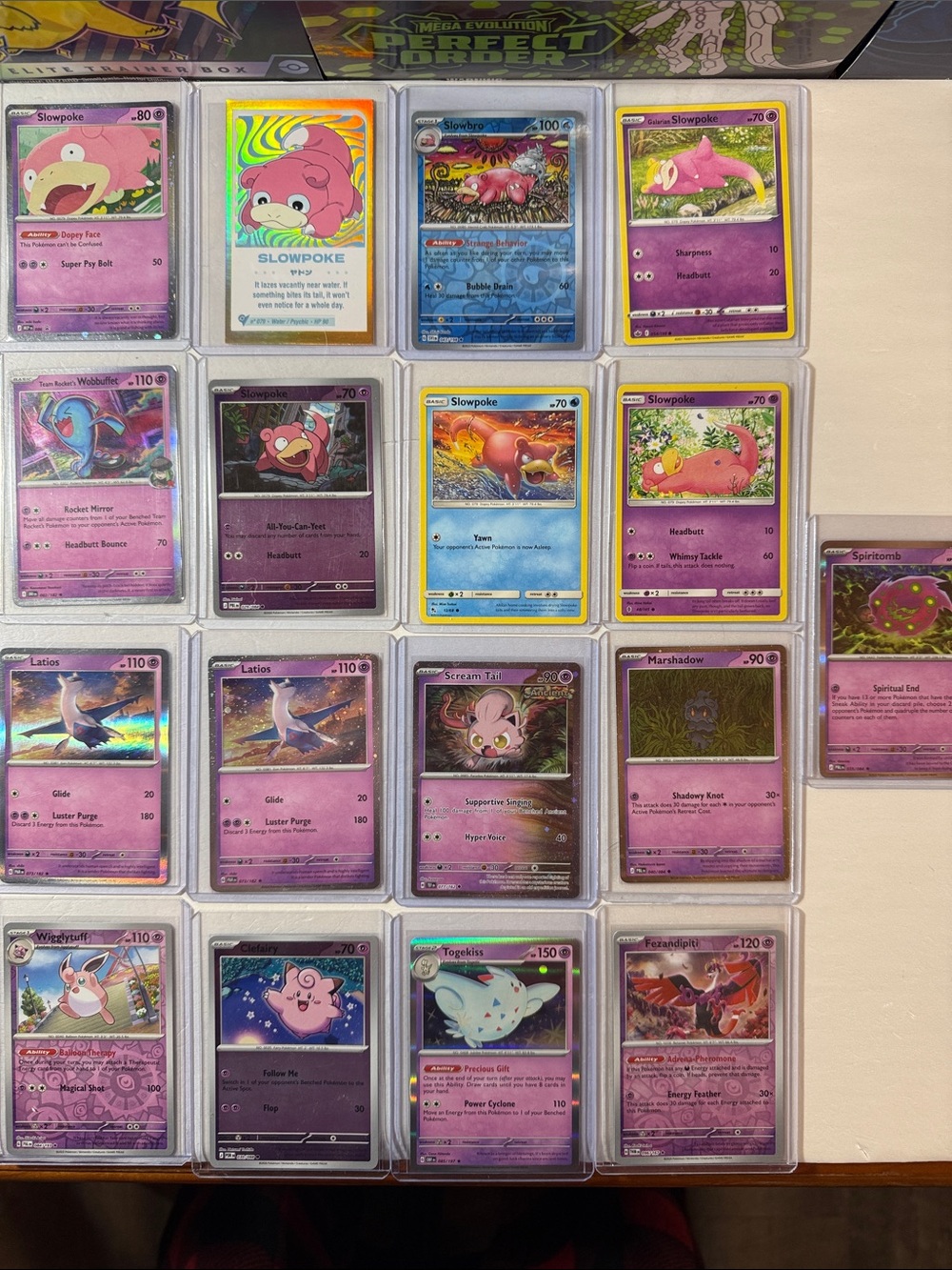 Pokemon Pink & Purple Psychic TCG Card Lot